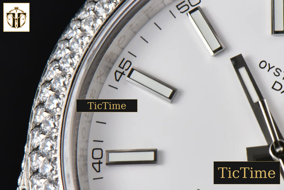Datejust Full 41mm GMF Diamond White Dial Jubilee Bracelet A2824 — foto 6