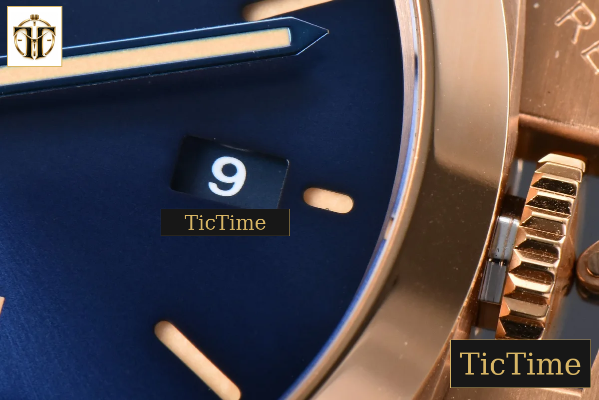 PAM1114 44mm TTF RG Blue Dial Blue Leather Strap P9010 — foto 9