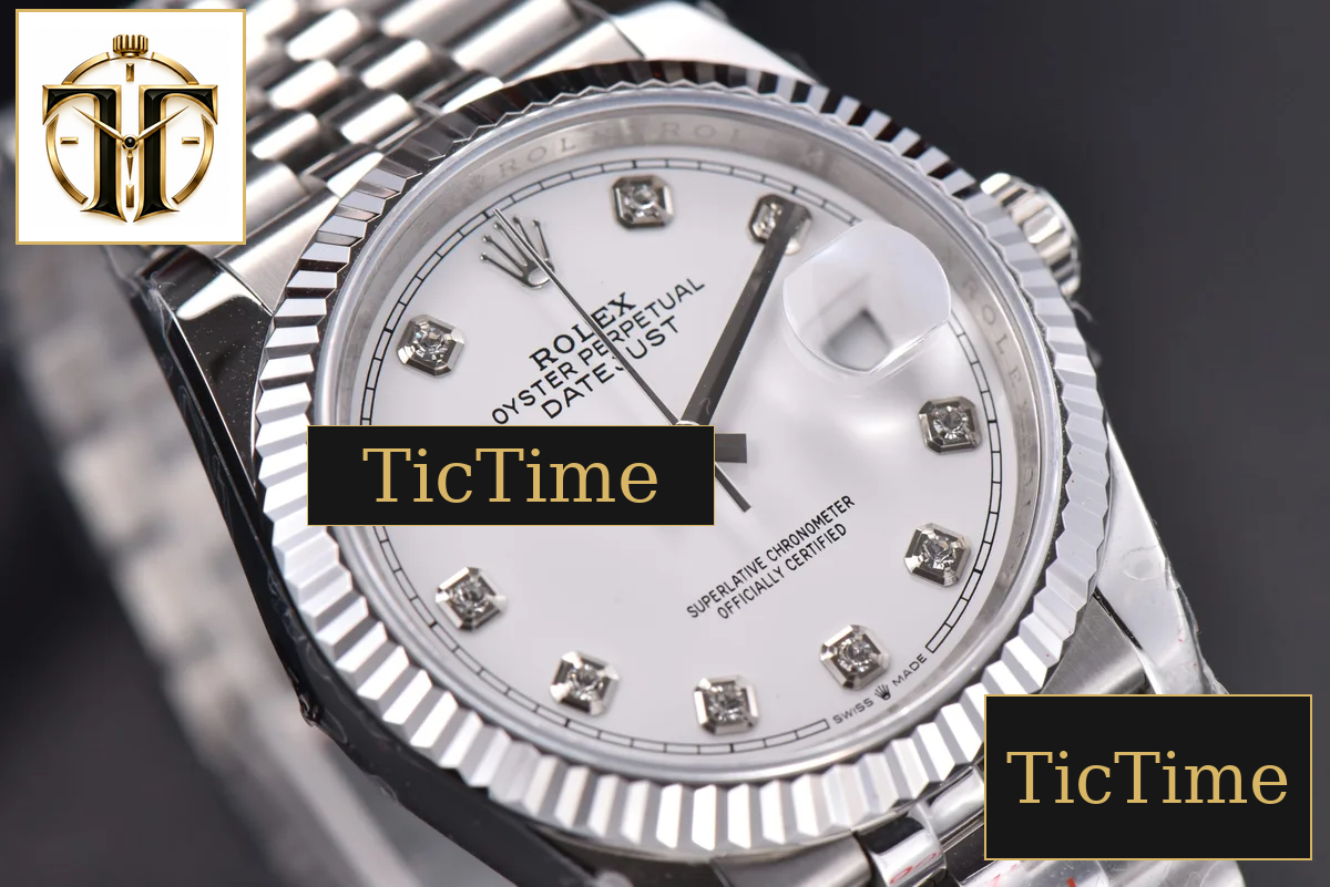 DateJust 36mm GMF SS White Dial Diamond Marker Jubilee Bracelet VR3235 — foto 11