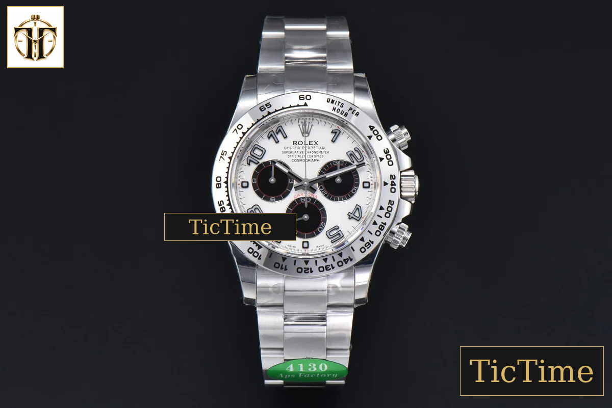 Daytona 116509 APSF SS White Dial Digital Marker SS Bracelet SH4130 — foto 3