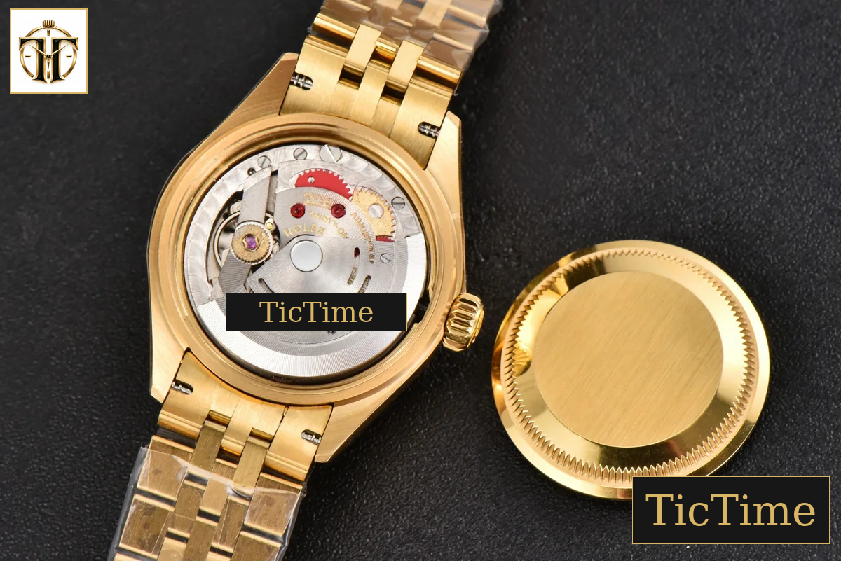 DateJust Ladies 28mm WF YG Gold Dial Roma Marker Jubilee Bracelet A2236 — foto 21
