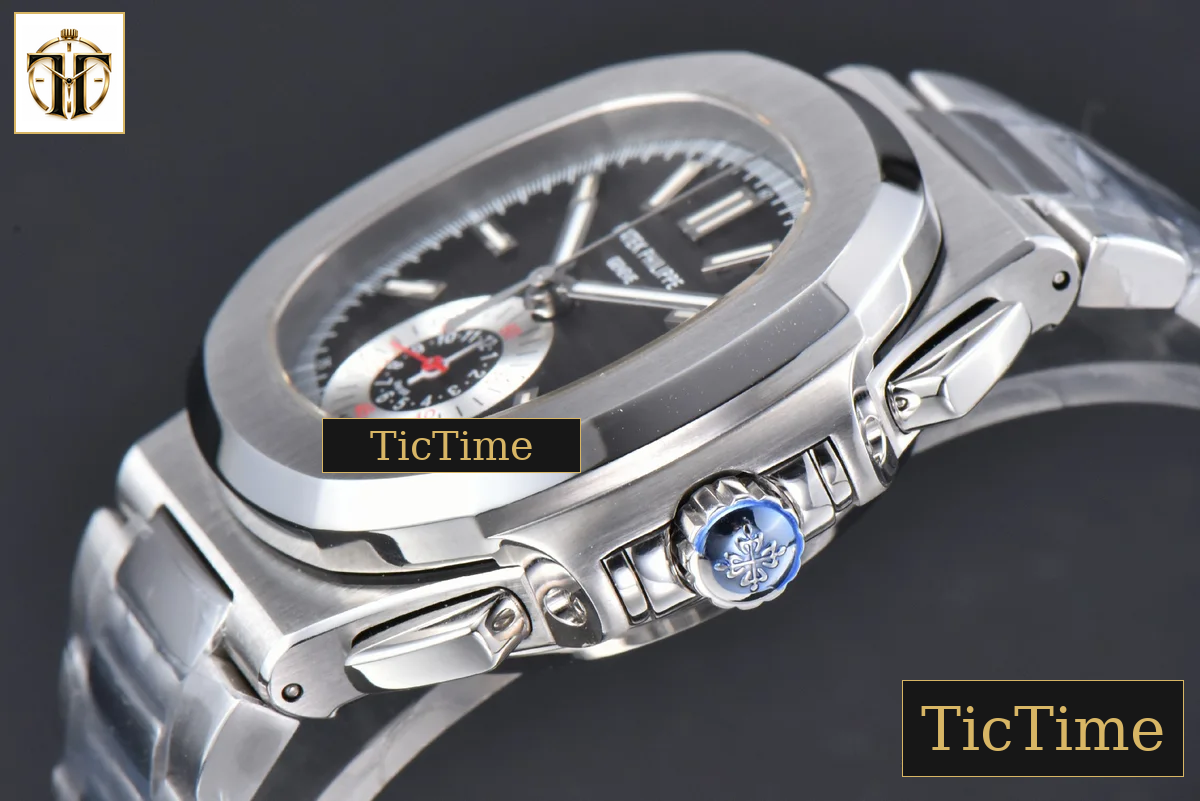 Nautilus 5980 40.5mm PPF Black Dial SS Bracelet A28-520 — foto 10
