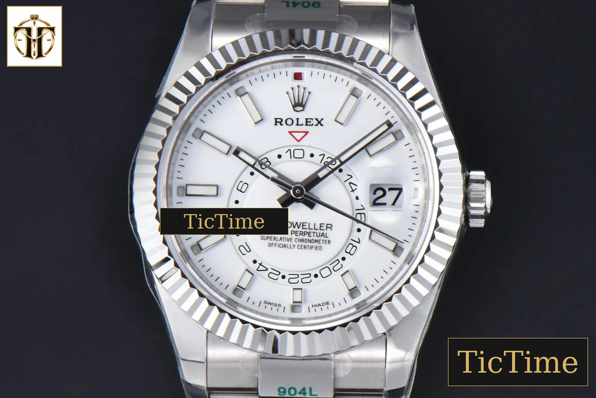 Sky-Dweller 904L 326934 42mm ZF White Dial SS Bracelet A2824 — foto 2