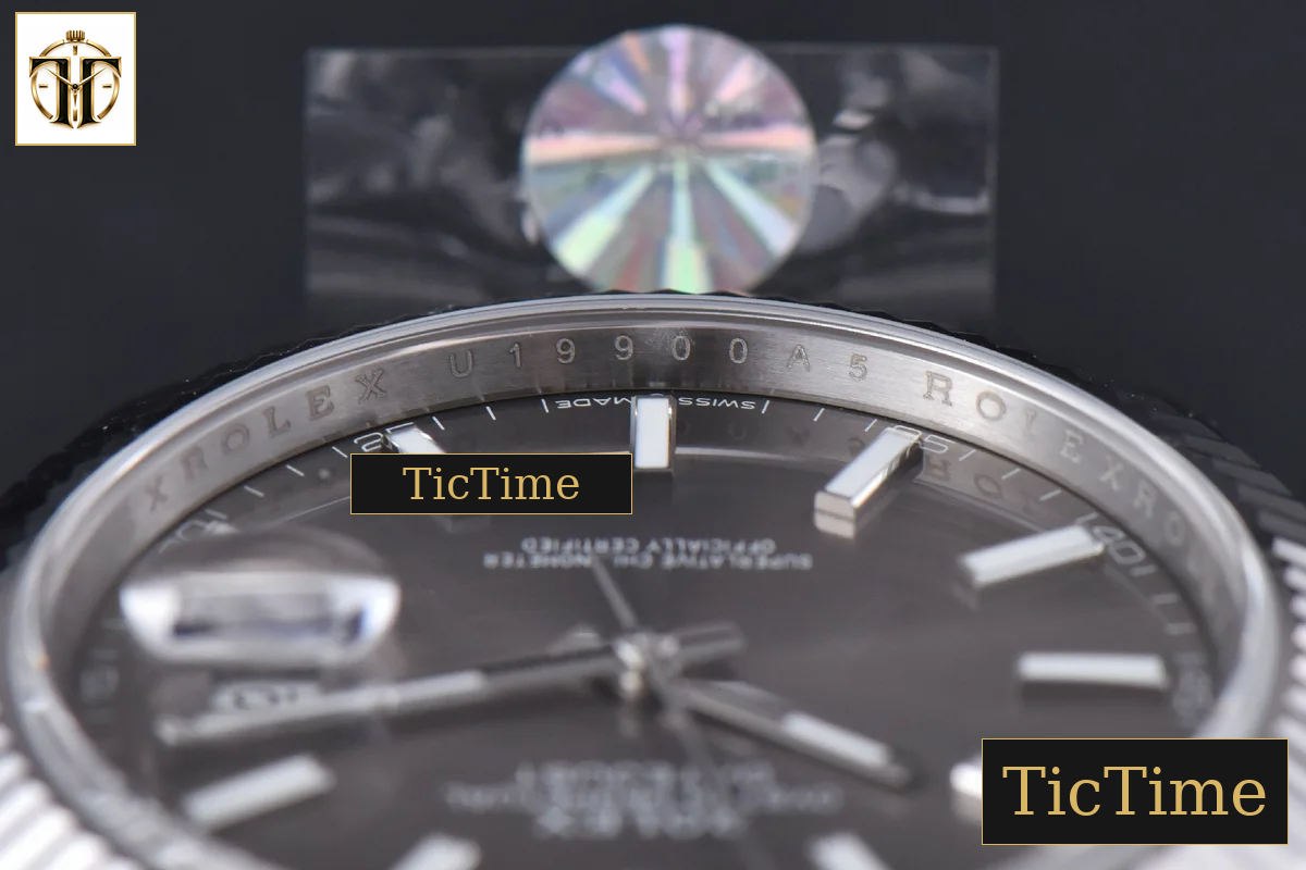 DateJust 904 126334 41mm ARF SS Gray Dial Lume Markers Jubilee Bracelet VR3235 — foto 13