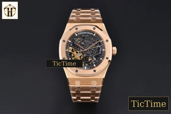 Foto frontal — Royal Oak 15407 41mm ZF RG Skeleton Dial RG Bracelet A3132