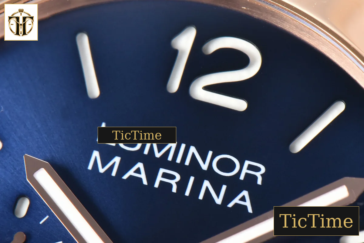 PAM1112 44mm TTF RG 44 Blue Dial Blue Leather Strap P9010 — foto 5