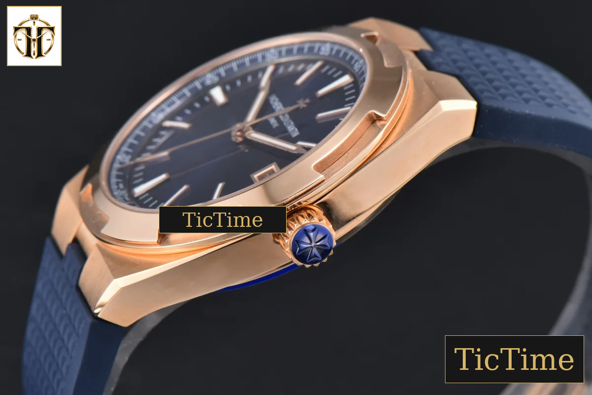 Overseas 4500V 41mm PPF RG Blue Dial Blue Rubber Strap A5100 — foto 9