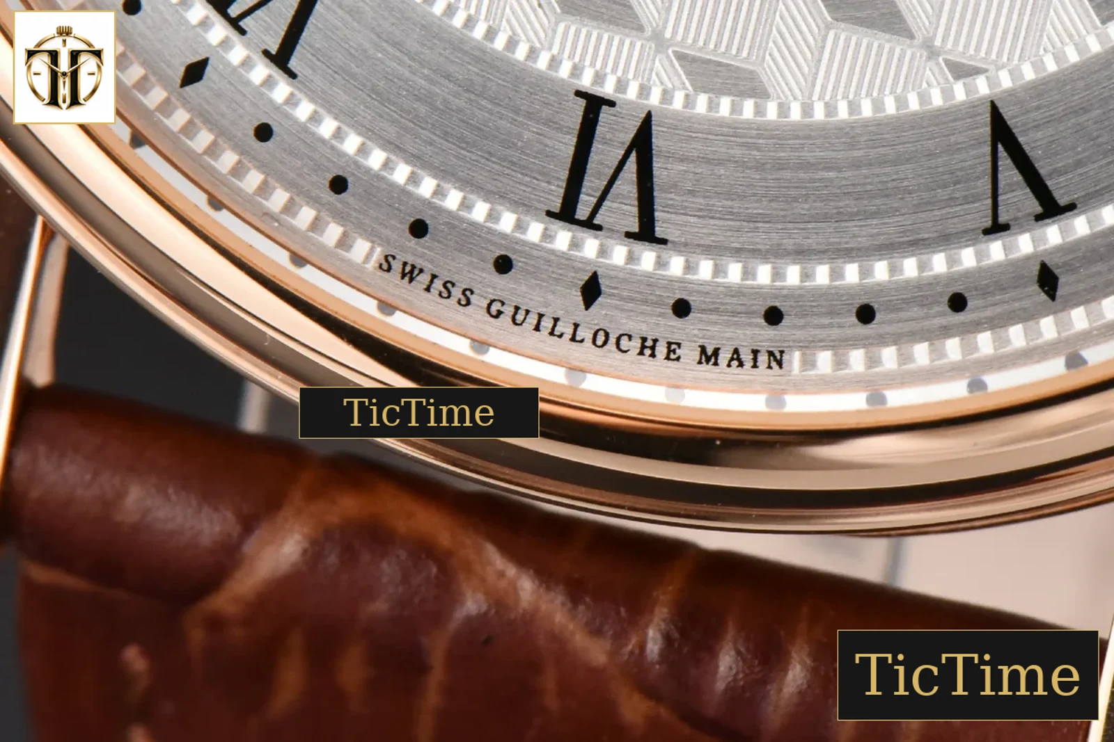 Classique 5157 38mm LTF RG White Textured Dial Roma Marker Brown Leather Strap MY9015 — foto 7
