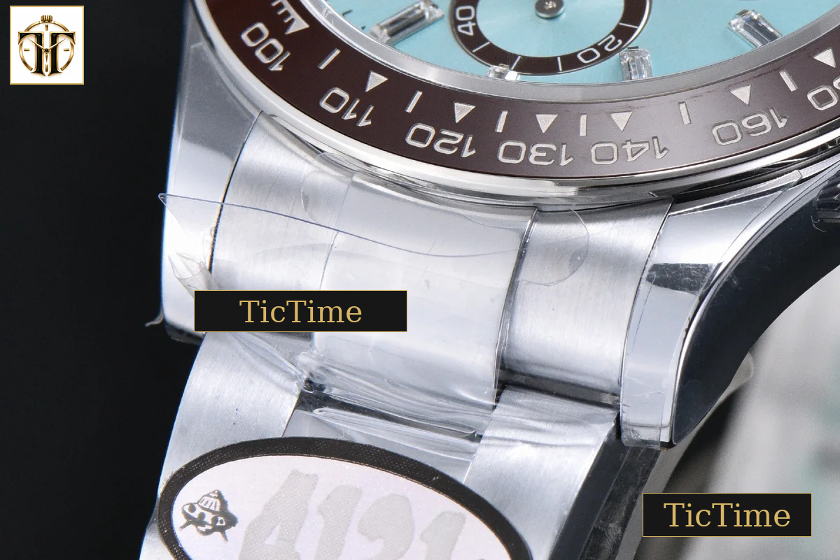 Daytona UFO 904L 126506 40mm UF Ice Blue Crystal Dial Diamond Markers SS Braclet (Free Sprung) UF4131 — foto 11