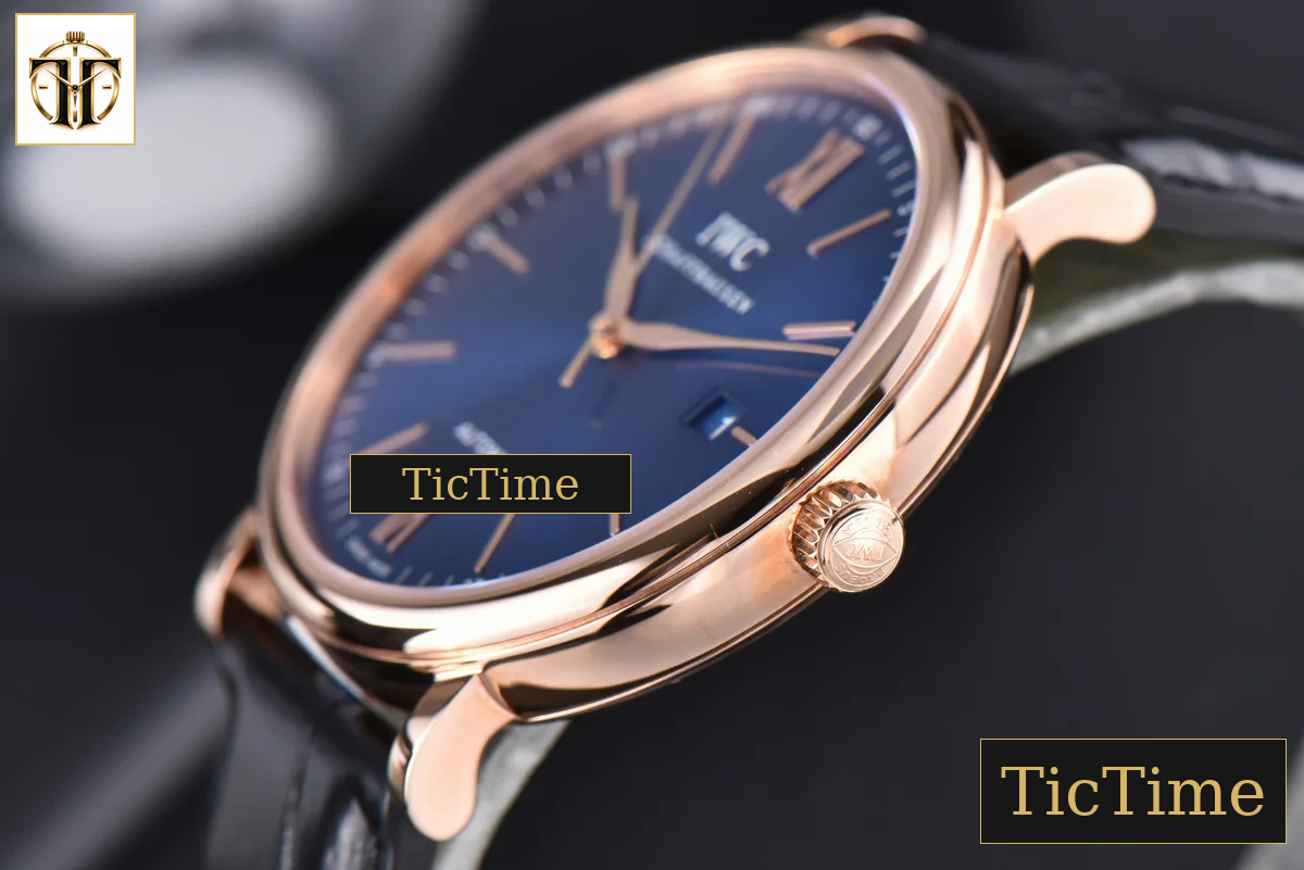 Portofino ‘150 Years’ 40mm V7F RG Blue Dial RG Markers Black Leather Strap / A2892 — foto 6