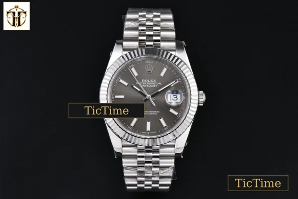 Foto frontal — DateJust 126334 41mm VF Gray Dial Jubilee Bracelet DD3235