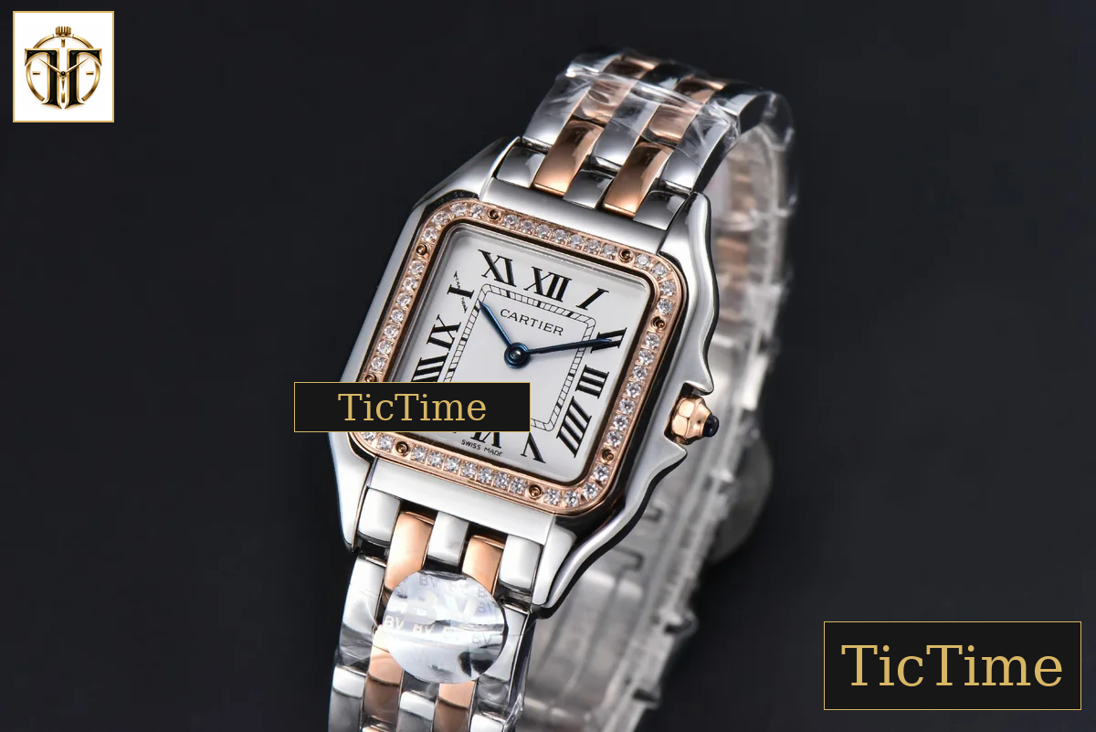 Panthère Secrete Ladies 27mm BVF SS/RG White Dial Diamond Bezel SS/RG Bracelet Ronda Quartz — foto 5