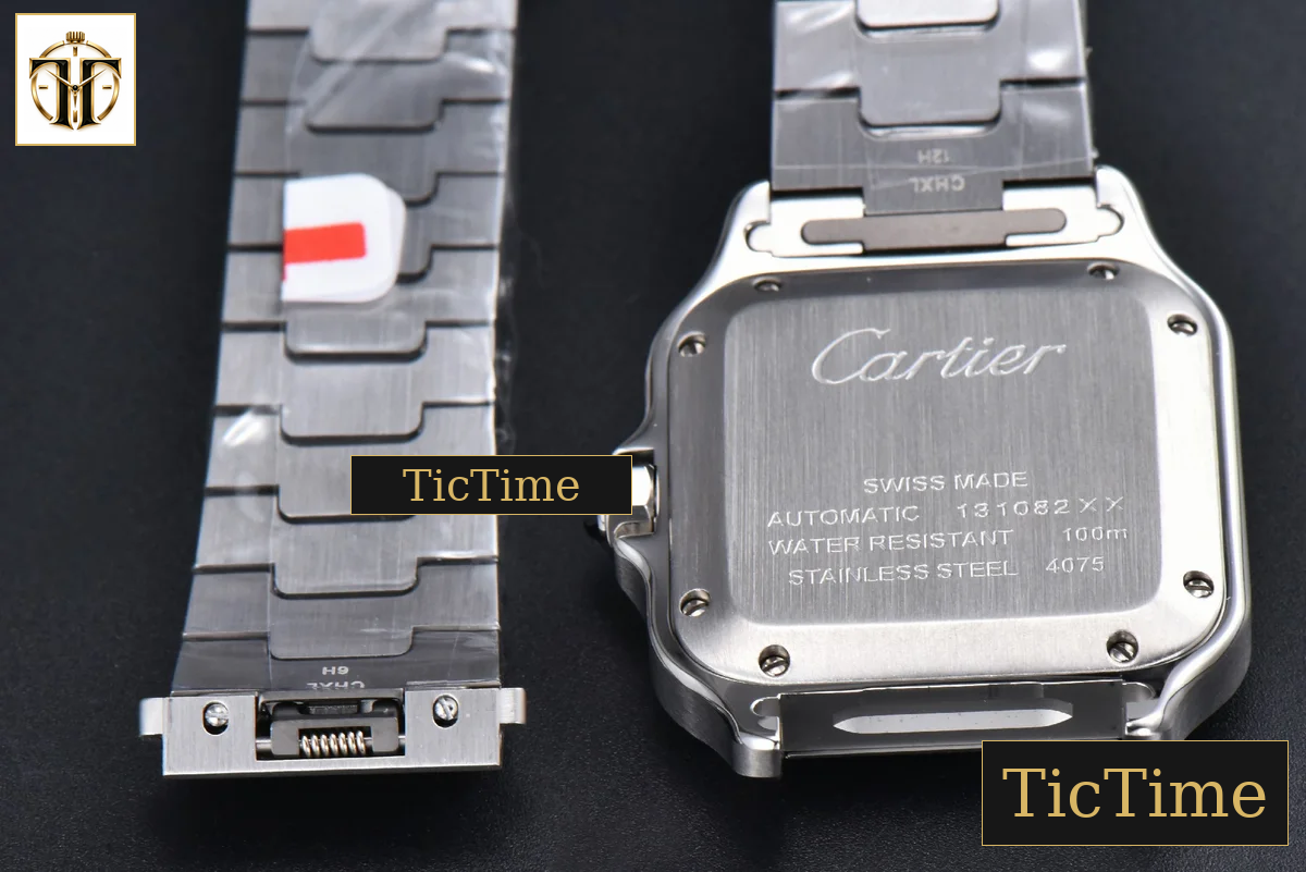 Santos de Cartier Medium 35mm BVF SS Blue Dial SS Bracelet Miyota 9039 — foto 17