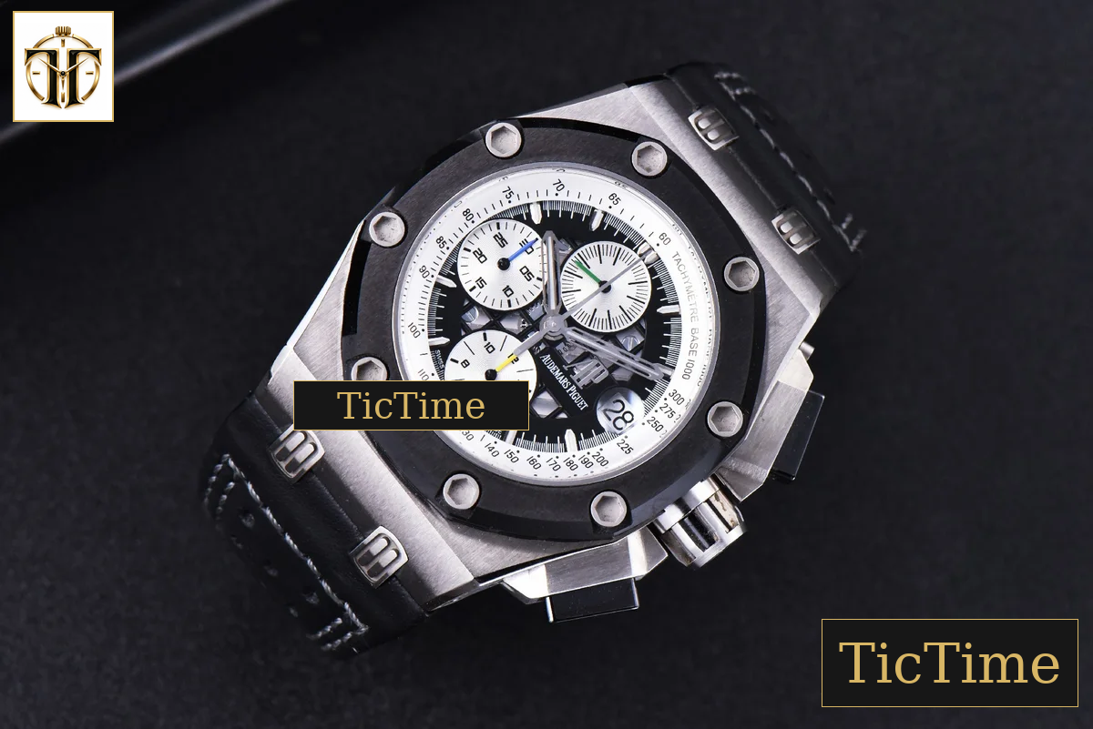 Royal Oak Offshore Ruben Barrichello II 44mm JF Skeleton Dial Black Leather Strap V2 A3126 — foto 4