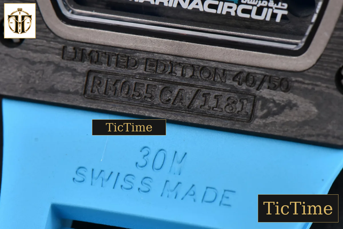 NTPT RM055 42.7mm APSF Blue Skeleton Dial Black Bezel Blue Crown Blue Rubber Strap RMUL2 — foto 24