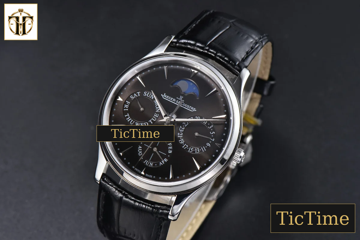 Master Ultra Thin Perpetual Calendar 39mm VRF SS grey Dial Black Leather Strap MY9015 — foto 3