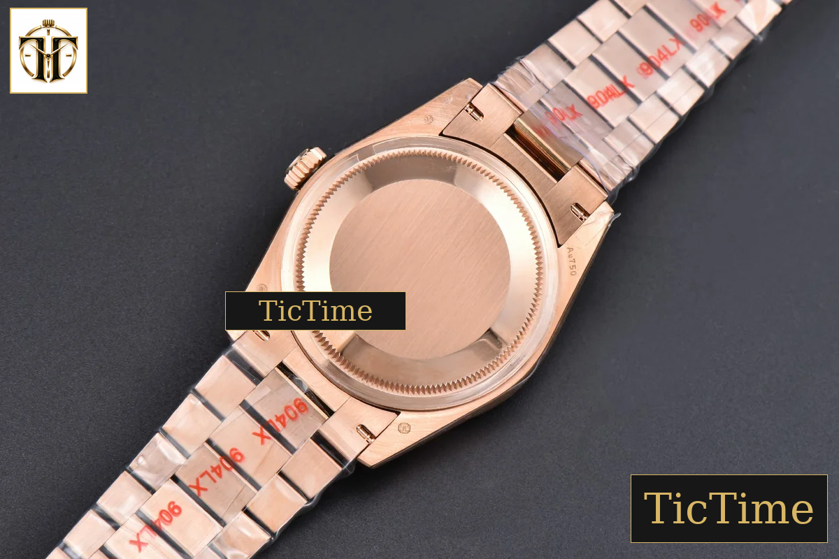 DayDate 36mm GMF RG Diamond Bezel White Dial Roman Marker President Bracelet (Tungsten) A2836 — foto 19