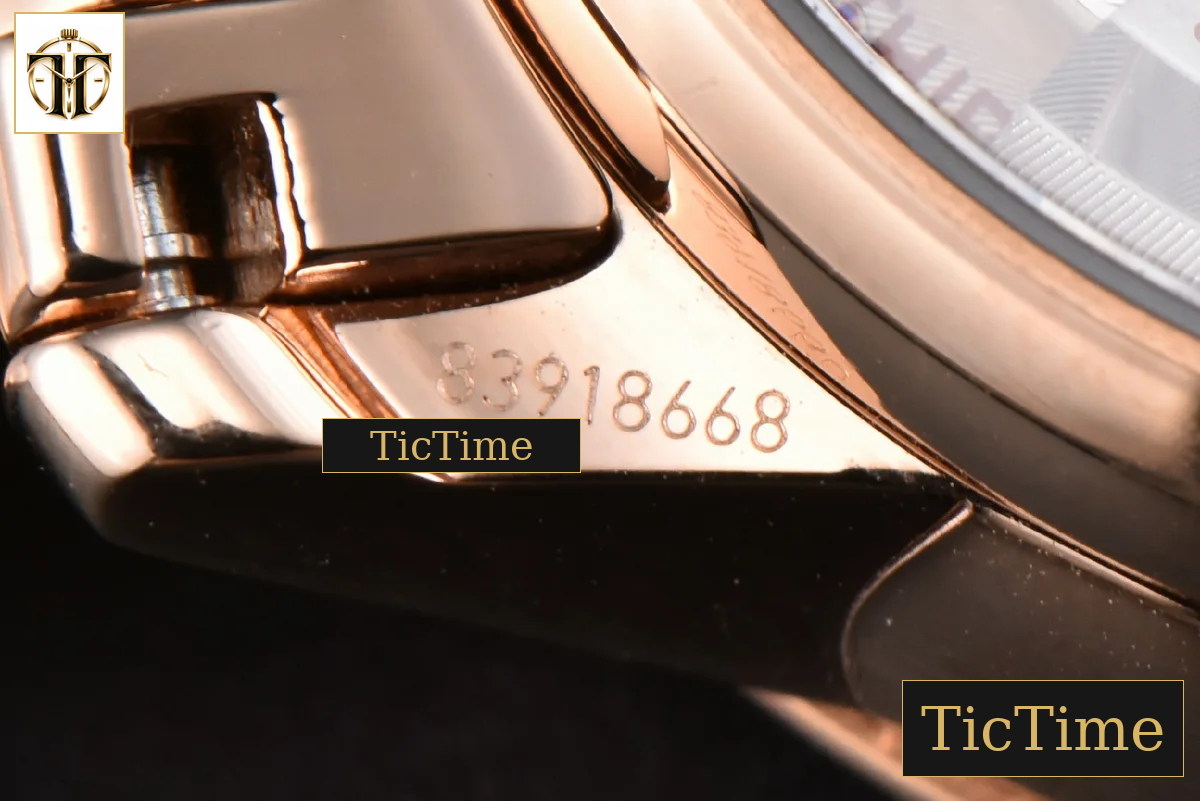 De Ville Ladies Prestige 34mm VSF White Diamond Bezel Purple Dial Diamond Roman Marker RG Bracelet A8800 — foto 25