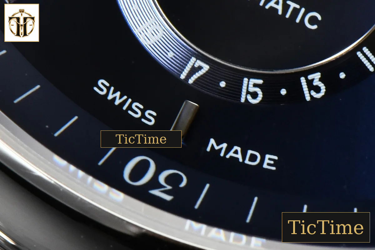 Master Moonphase 40mm GF Blue Dial Stick Marker SS Bracelet A899 — foto 8