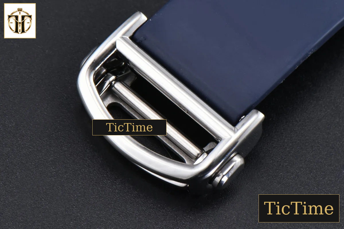 Santos de Cartier XL 40mm AF SS Blue Dial Blue Bezel Blue Rubber Strap Miyota 9015 — foto 27