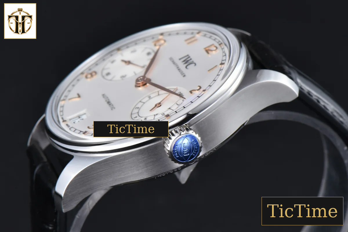Portugieser Automatic 7 Days IWC0559E 42mm APSF SS White Dial YG Numeral Markers Black Leather Strap A52010 — foto 10