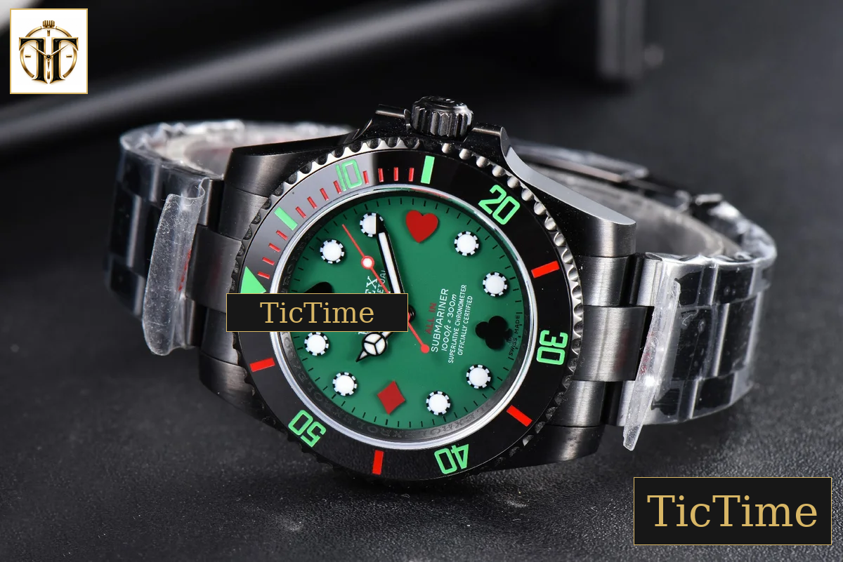 Blaken Submariner LN 116610 IPKF Green Dial PVD Bracelet A2836 — foto 27