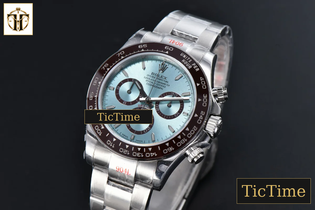 Daytona 904L 126506 40mm BPF SS Black Bezel Ice Blue Dial SS Bracelet SH4131 — foto 4