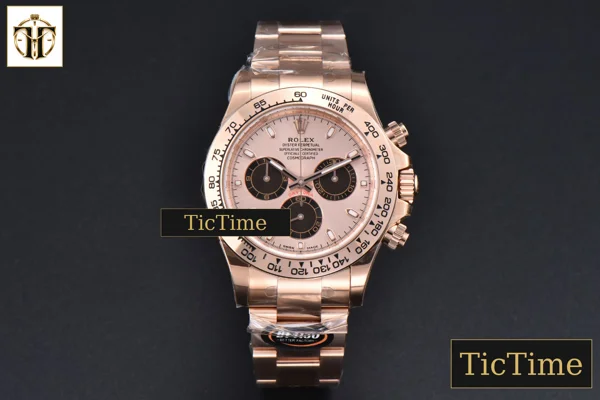 Foto frontal — Daytona 116505 40mm BTF RG Dial Black Subdial RG Bracelet SA4130