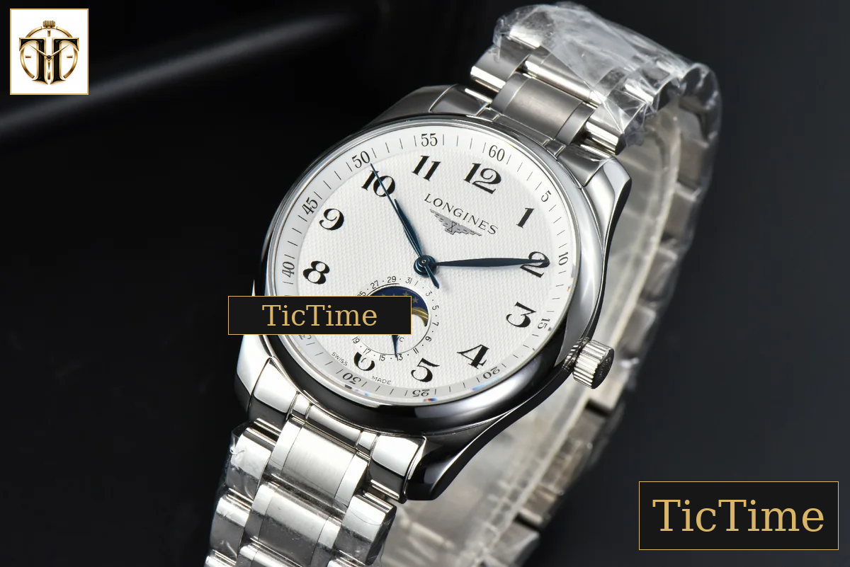 Master Moonphase 40mm GF White Dial SS Bracelet A899 — foto 3