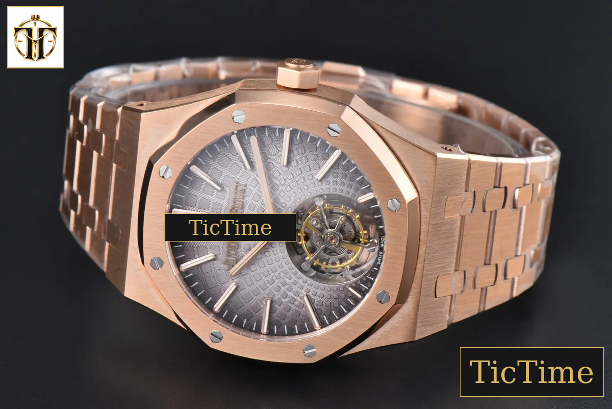 Royal Oak Tourbillon 41mm R8F RG Gray Dial RG Bracelet Flying Tourb V2 — foto 12