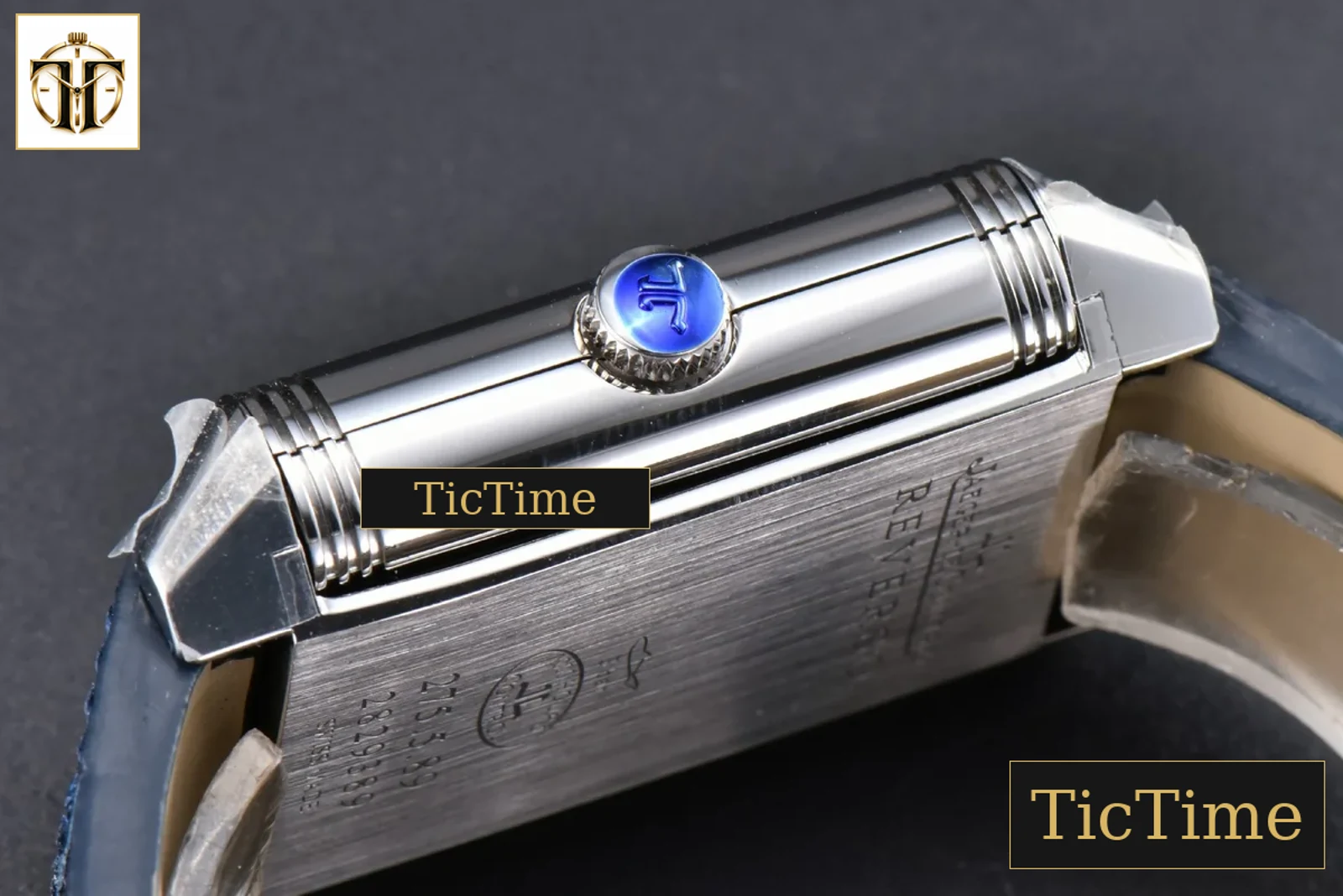 Master Reverso Tribute Small Seconds 30x47mm MGF Blue Dial Blue Leather Strap A854A — foto 21