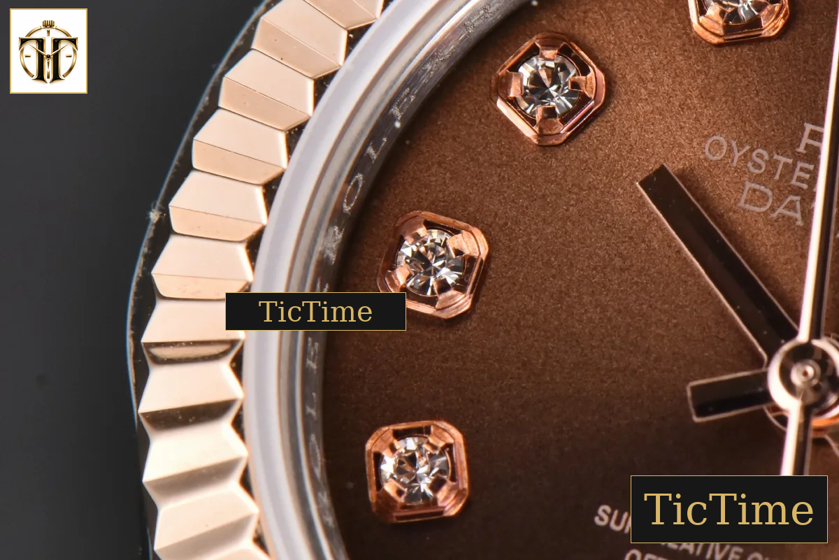 DateJust Ladies 28mm WF RG/SS Brown Dial Diamond Marker Jubilee Bracelet A2236 — foto 7
