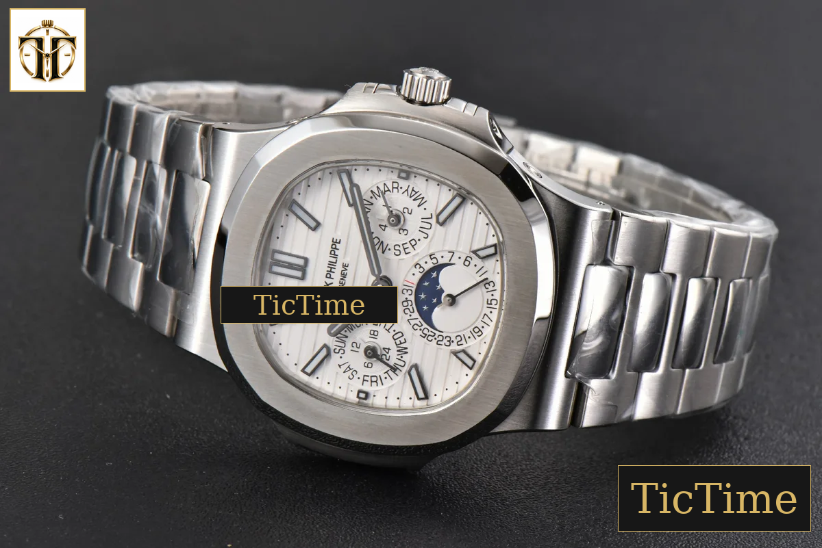 Nautilus 5740 40mm TWF White Dial SS Bracelet A240 — foto 14