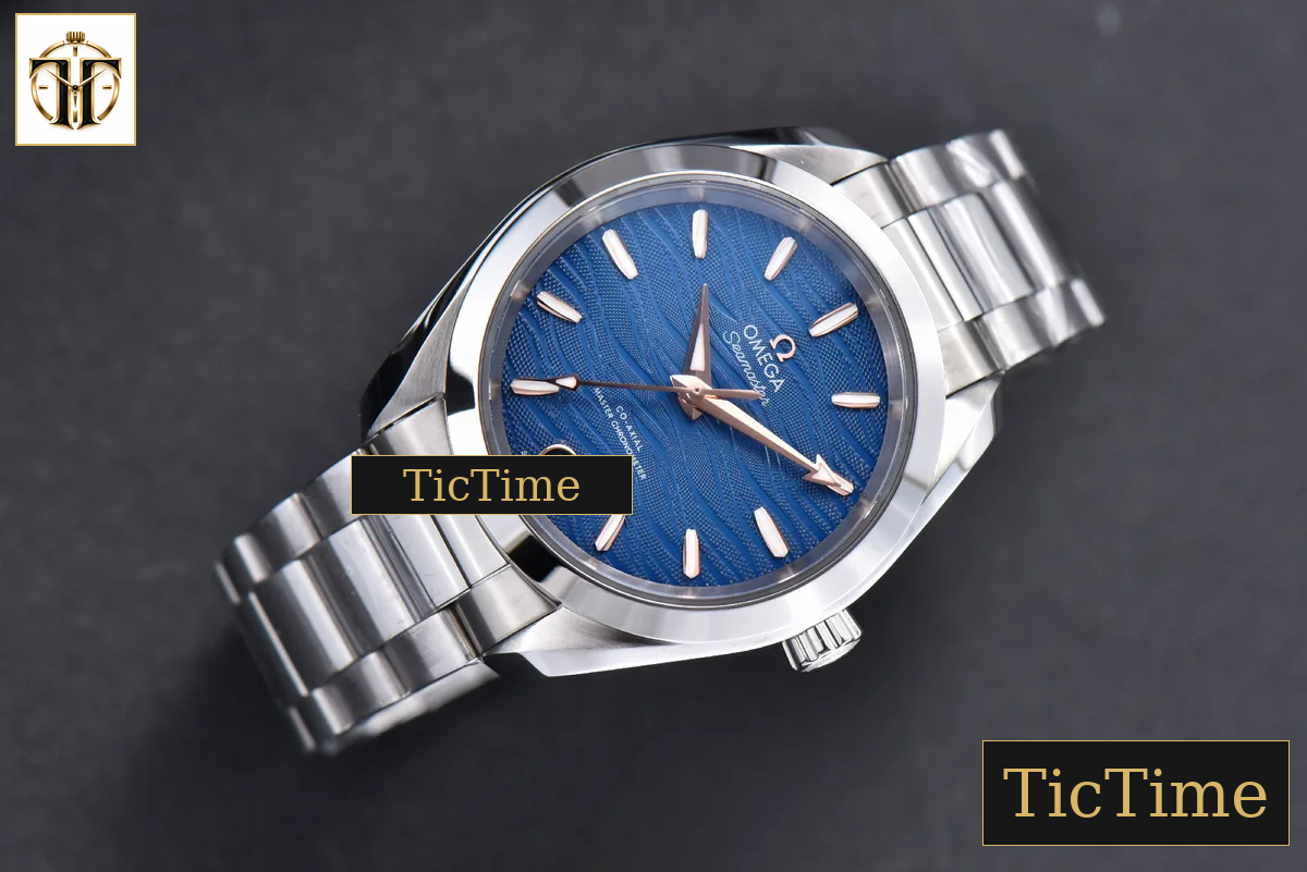 Aqua Terra 150M Ladies 34mm VSF Blue Dial RG Marker SS Bracelet A8800 — foto 4