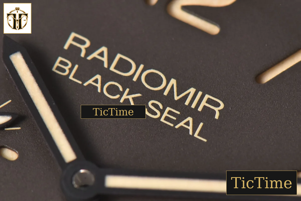 Radiomir PAM505 45mm VSF Black Seal Brown Dial Leather Strap P9000 — foto 5