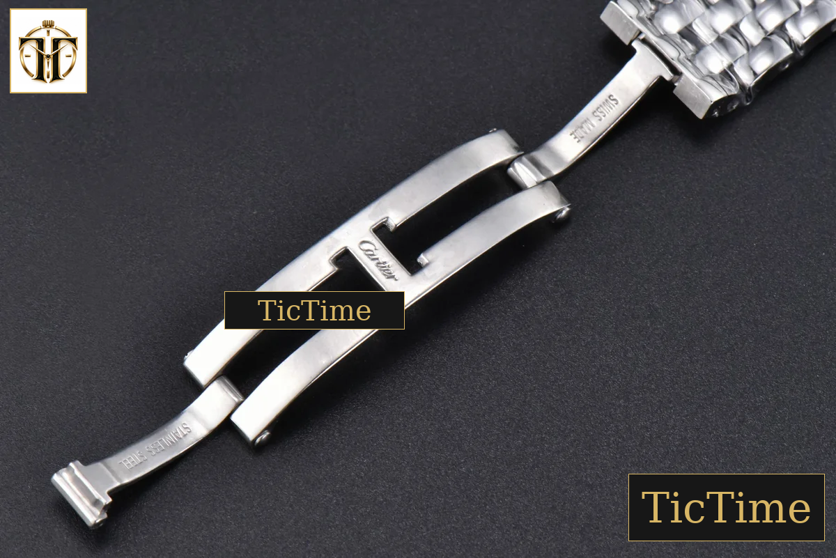 Panthère Secrete Ladies 27mm BVF SS Diamond Bezel White Dial SS Bracelet Ronda Quartz — foto 25