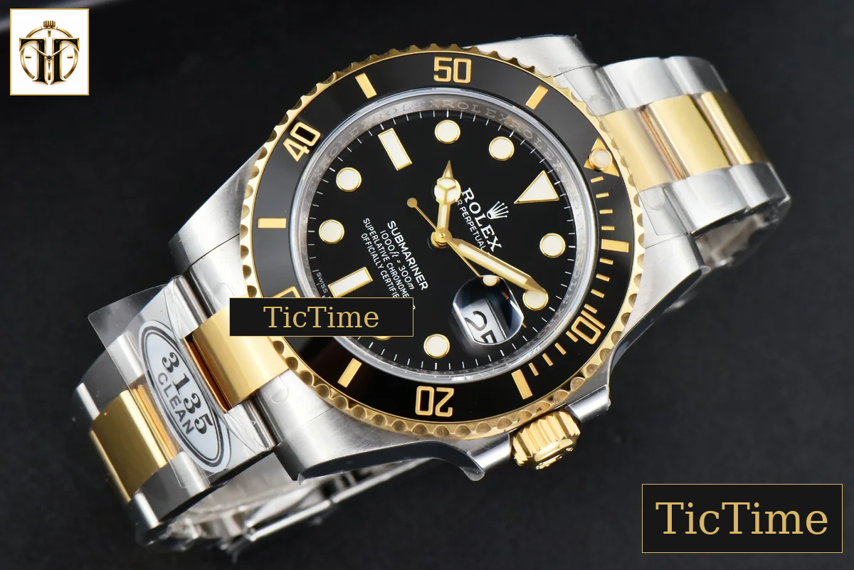 Submariner LN 116613 40mm Clean Factory YG/SS Black Ceramic Black Dial YG/SS Bracelet VR3130 — foto 11
