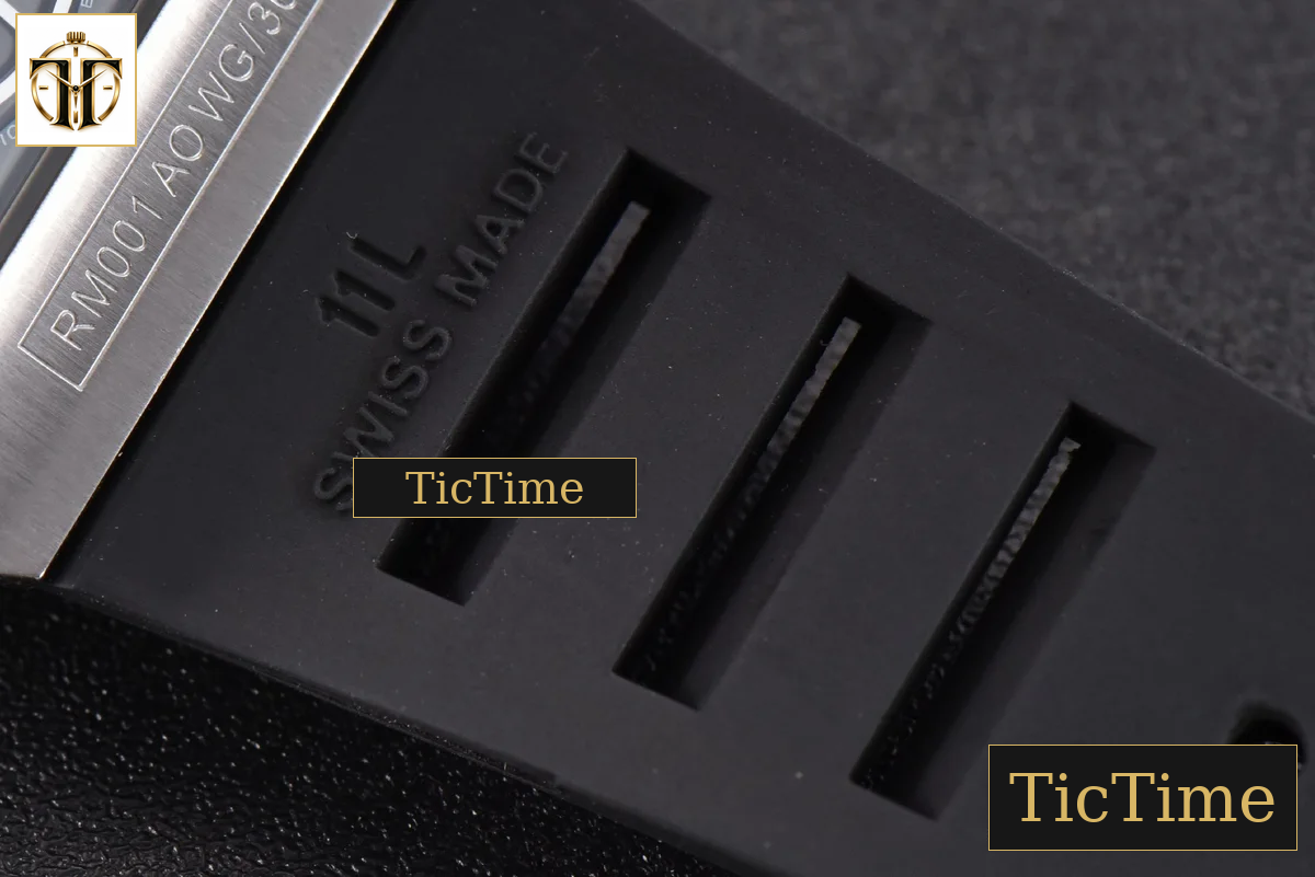 Tourbillon RM001 47mm JBF Titanium Black Skeleton Dial Black Rubber Strap — foto 26