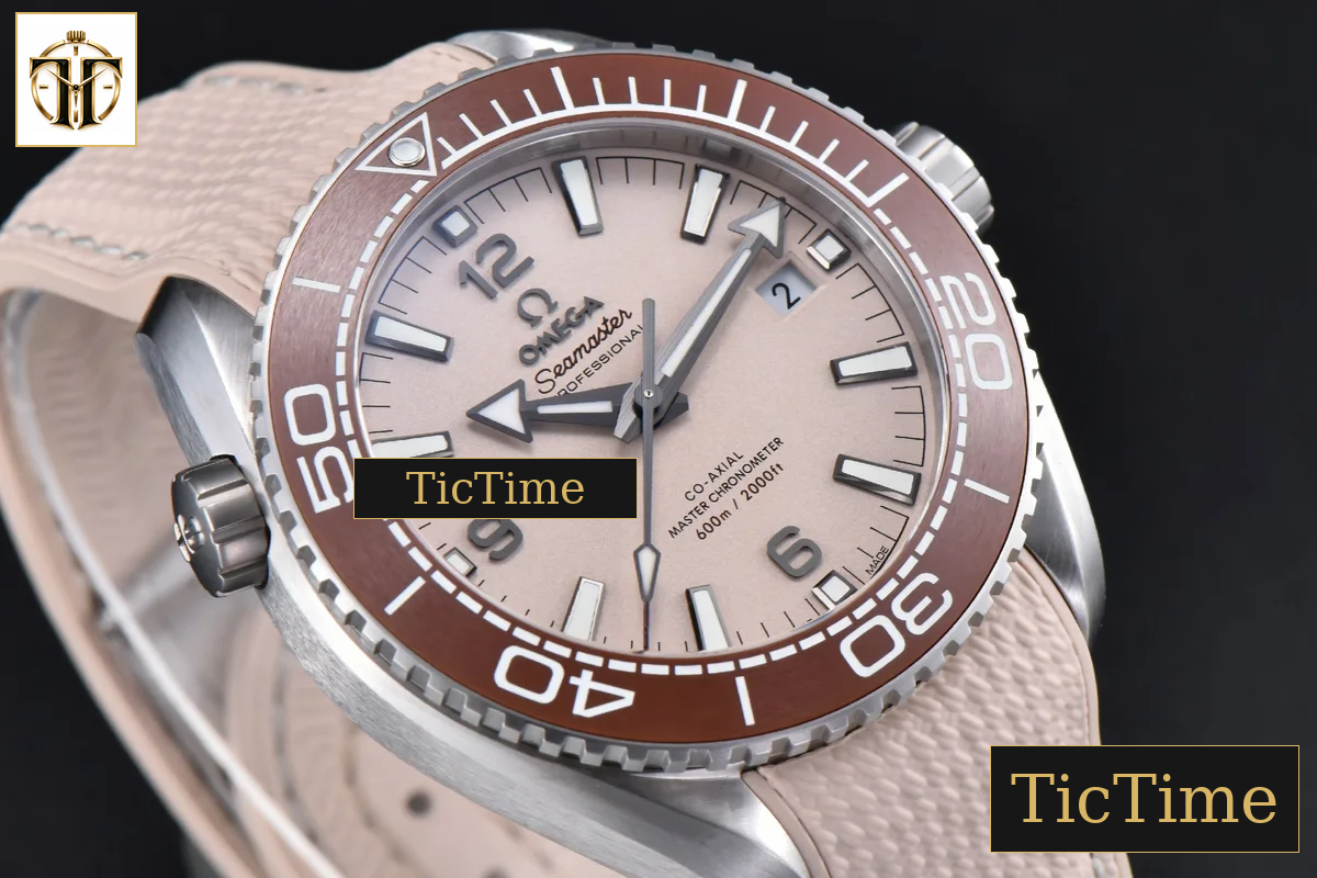 Planet Ocean 43.5mm VSF Brown Salmon Dial Rubber Strap A8900 — foto 13