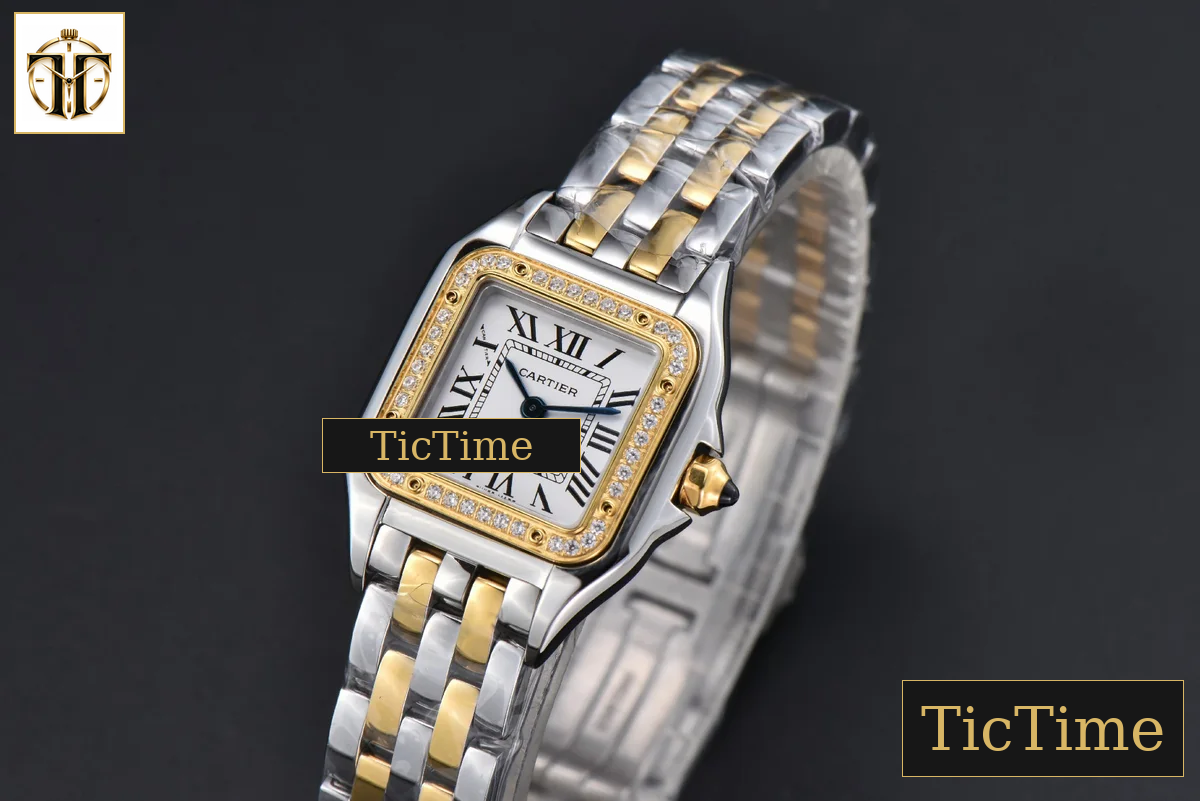 Panthère 22mm AF SS/YG Diamond Bezel White Dial SS/YG Bracelet Ronda Quartz — foto 5