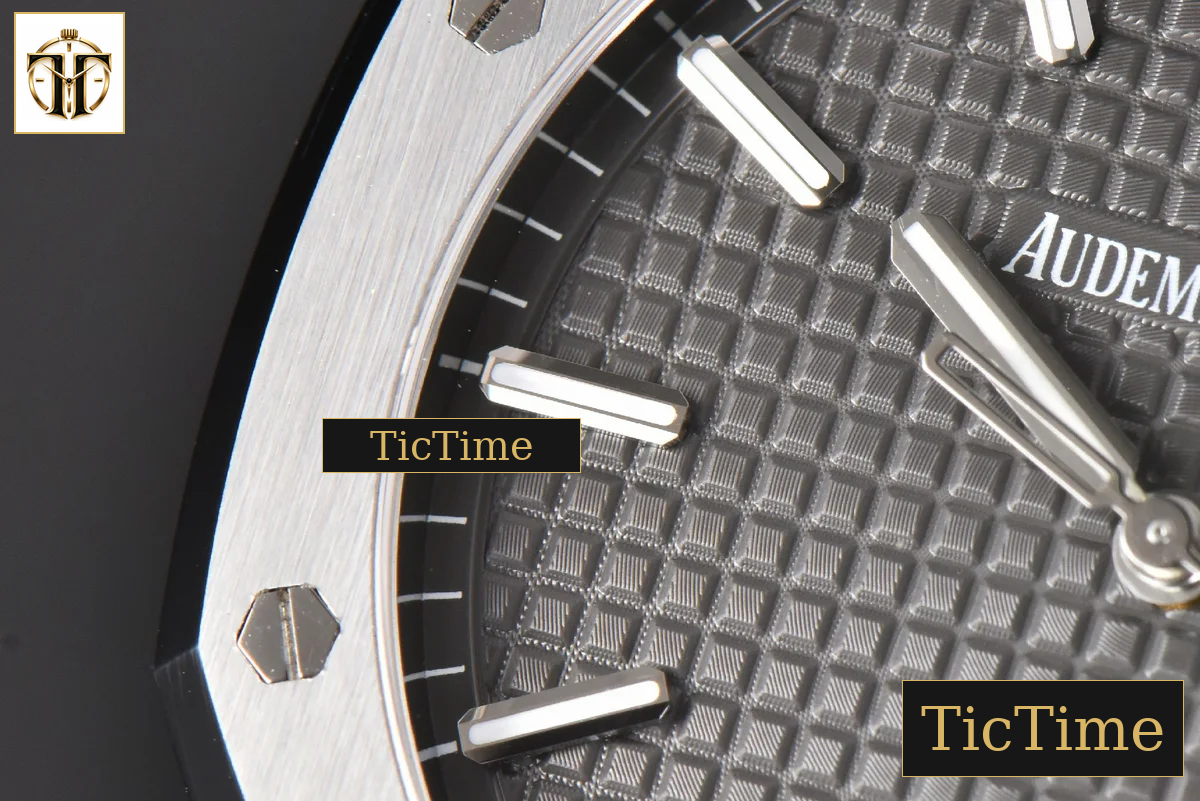 Royal Oak 15500 41mm APSF Gray Textured Dial SS Bracelet V2 A4302 — foto 6