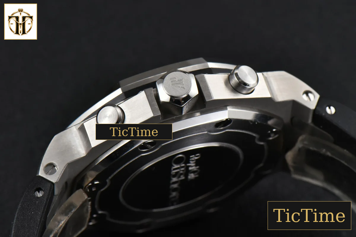 Offshore Ladies 26231ST 37mm RXWF Diamond Black Dial Black Subdial Black Rubber Strap Quartz — foto 13