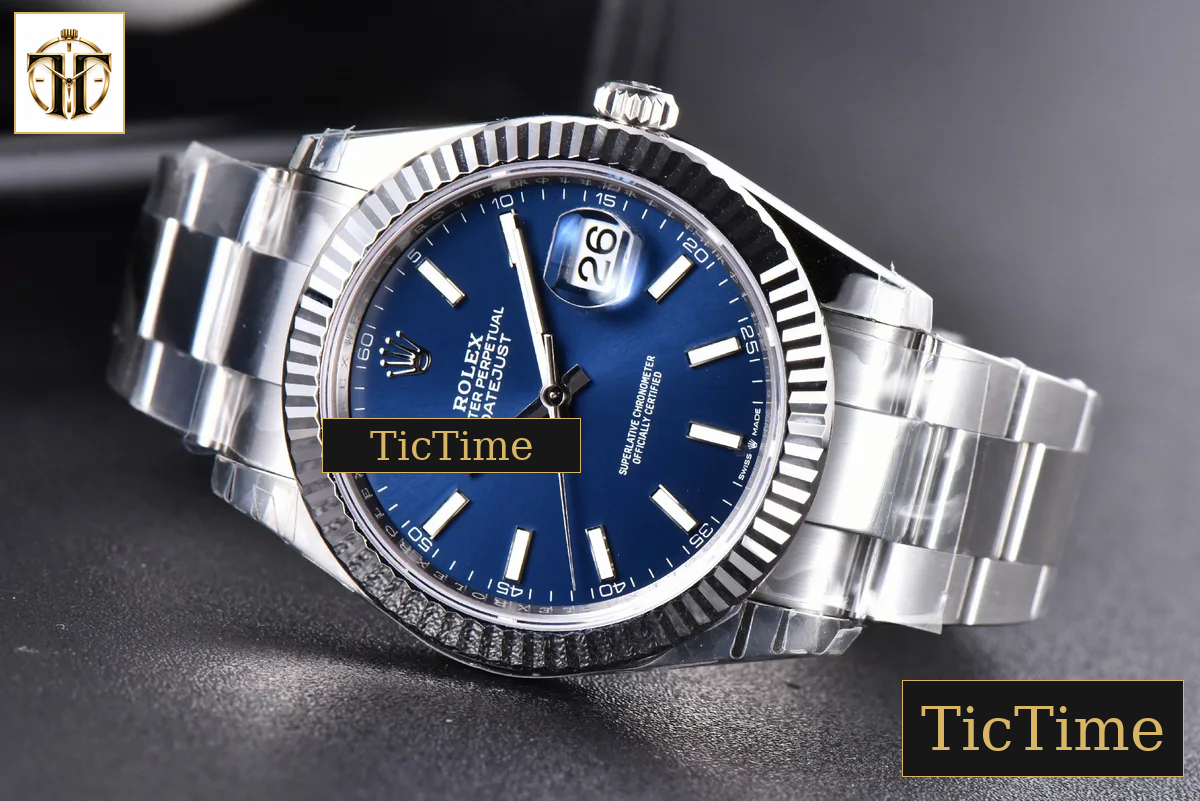 DateJust Fluted Bezel 126334 41mm VSF Blue Dial Oyster Bracelet VS3235 — foto 30