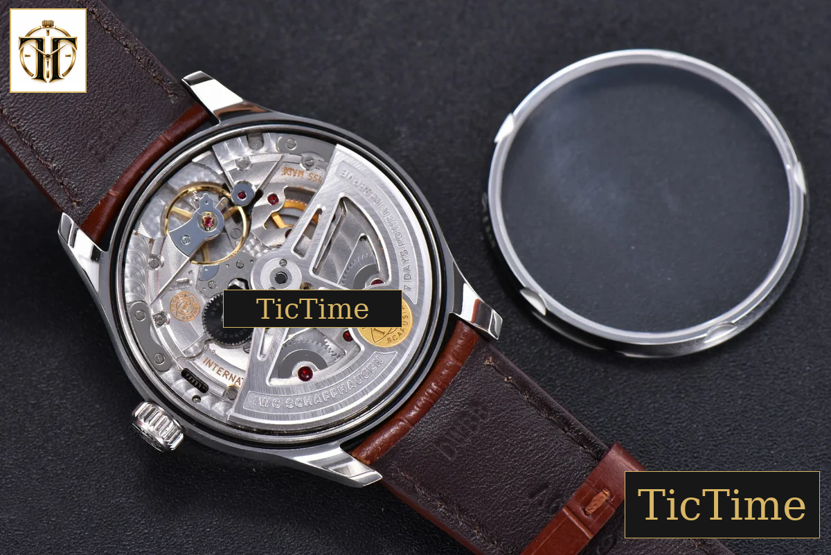 Portuguese PR IW500106 42mm ZF Gray Dial Brown Leather Strap A51011 — foto 16