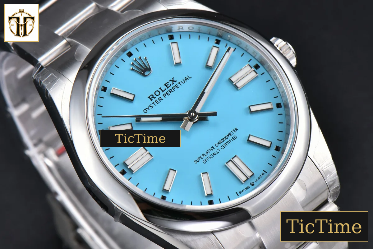 Oyster Perpetual 904L 124300 41mm VSF Tiffany Dial Oyster Bracelet VS3235 — foto 14