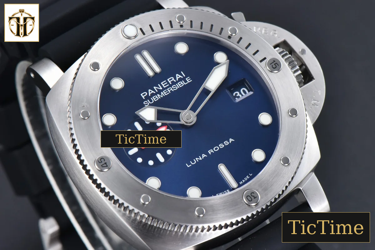 Submersible Quaranta PAM1391 44mm TTF Blue Dial Rubber Strap P9010 — foto 12