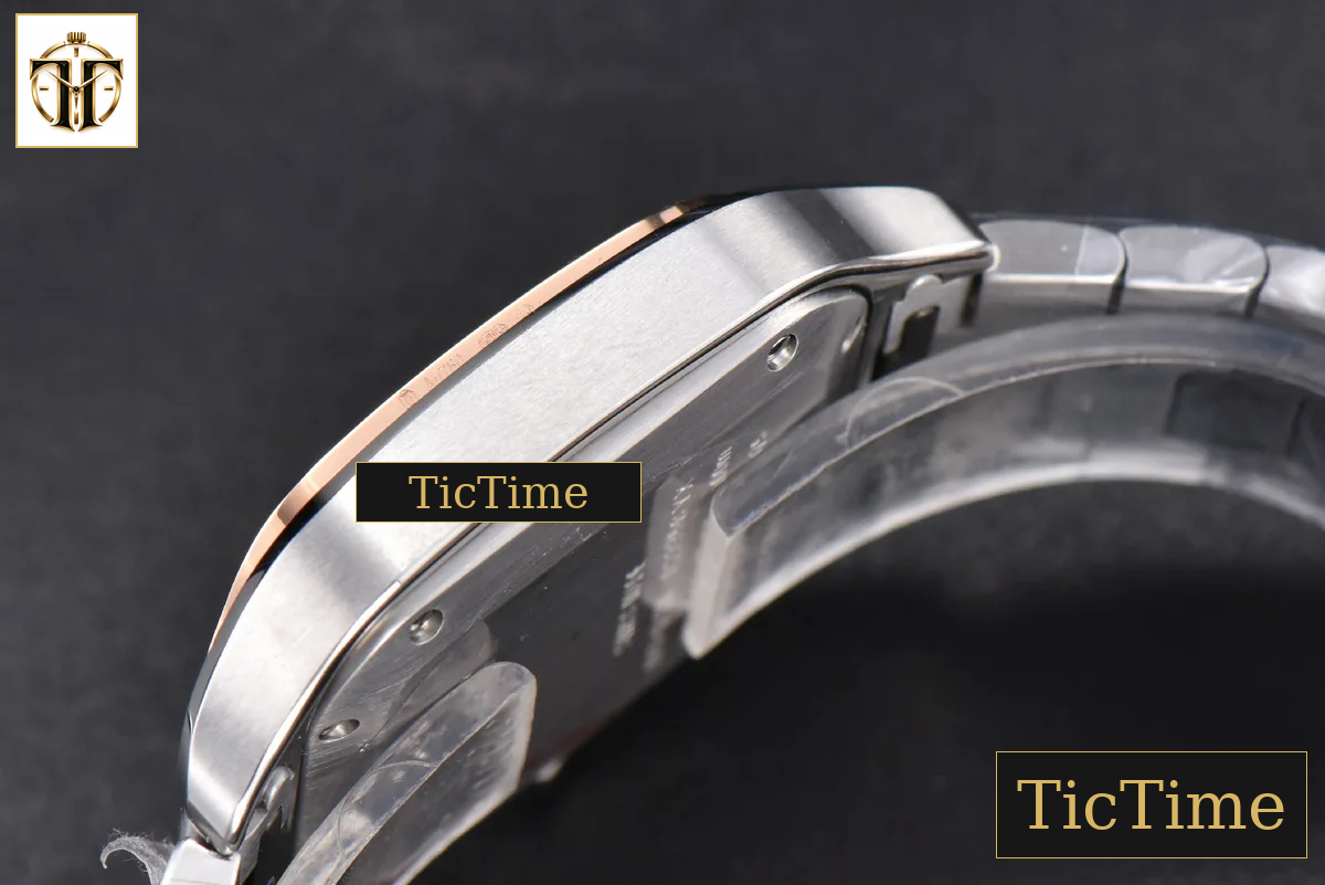 Santos de Cartier Medium 35mm BVF RG/SS White Dial RG/SS Bracelet Miyota 9039 — foto 13