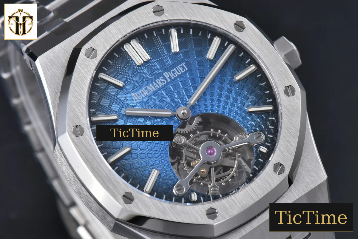 Royal Oak Tourbillon 41mm R8F SS Gradient Blue Dial SS Bracelet Flying Tourb V2 — foto 11