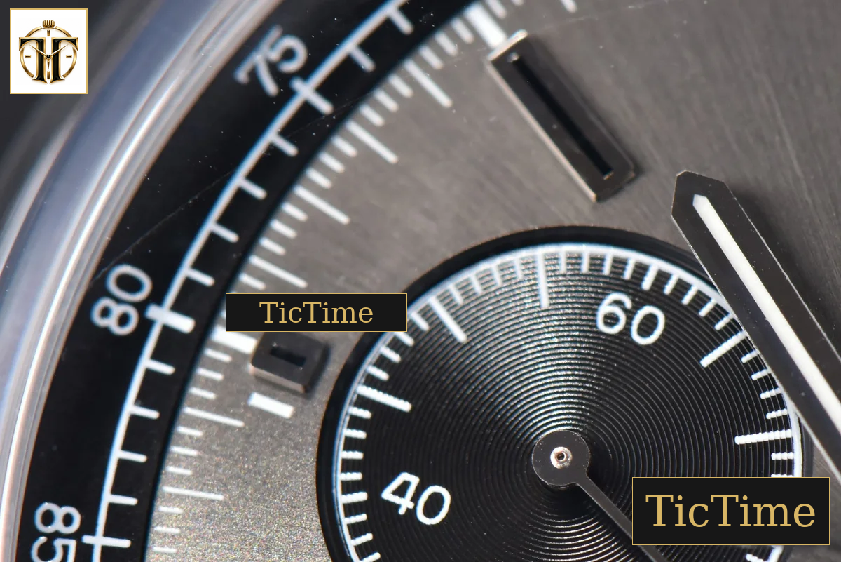 Premier B01 Chrono 42mm GF Gray Dial Black Leather Strap A7750 — foto 9