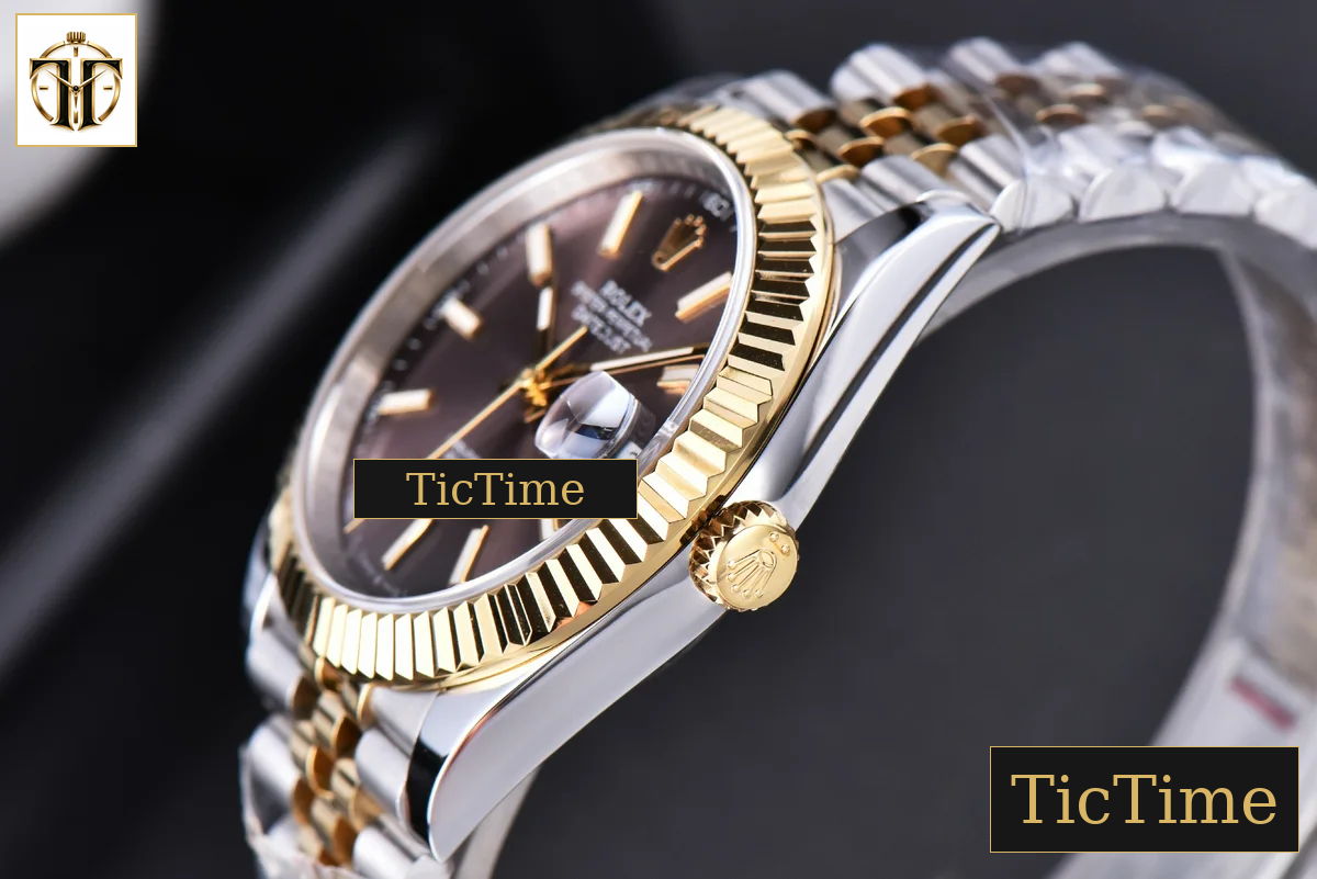 Datejust 41mm GMF YG/SS Gray Dial Stick Marker Fluted Bezel Jubille Bracelet VR3235 — foto 14